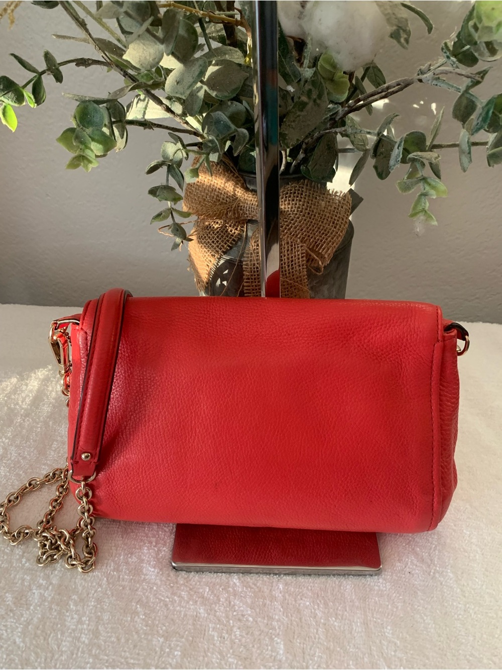 COACH Madison  Pebbled Leather Crossbody /Shoulder Bag - Picture 4 of 12